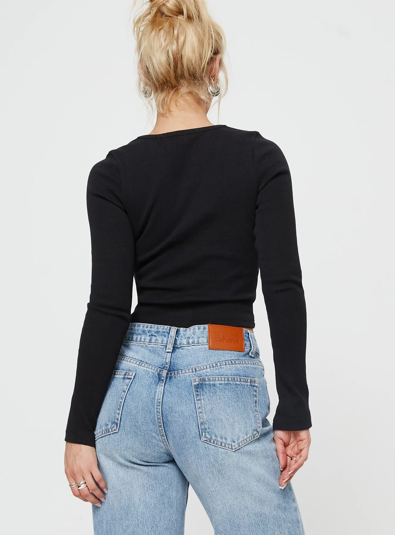 Morelle Long Sleeve Top Black sold by Princess Polly product image thumbnail 5