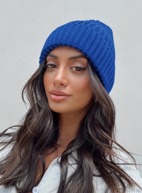 Ruxton Beanie Cobalt Blue sold by Princess Polly