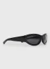A Lot Sunglasses Black sold by Princess Polly