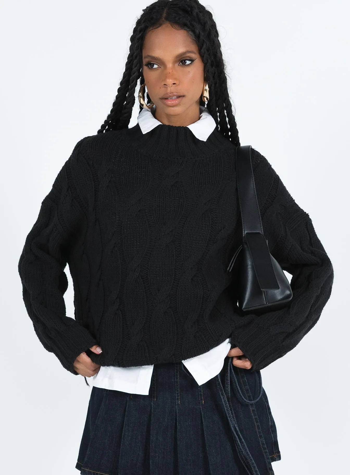 Jendi Sweater Black sold by Princess Polly product image thumbnail 2