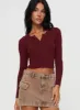Unwritten Love Top Burgundy sold by Princess Polly