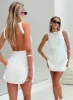 Swoon Mini Dress White sold by Princess Polly