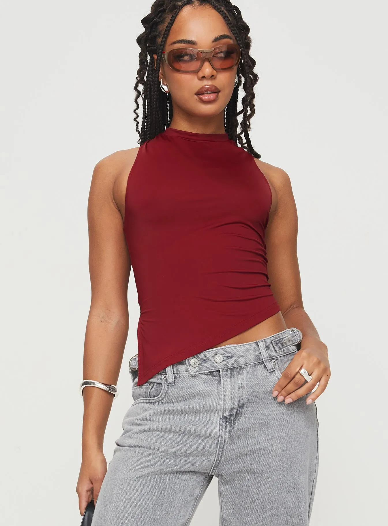 Till Next Time Top Burgundy sold by Princess Polly product image thumbnail 2