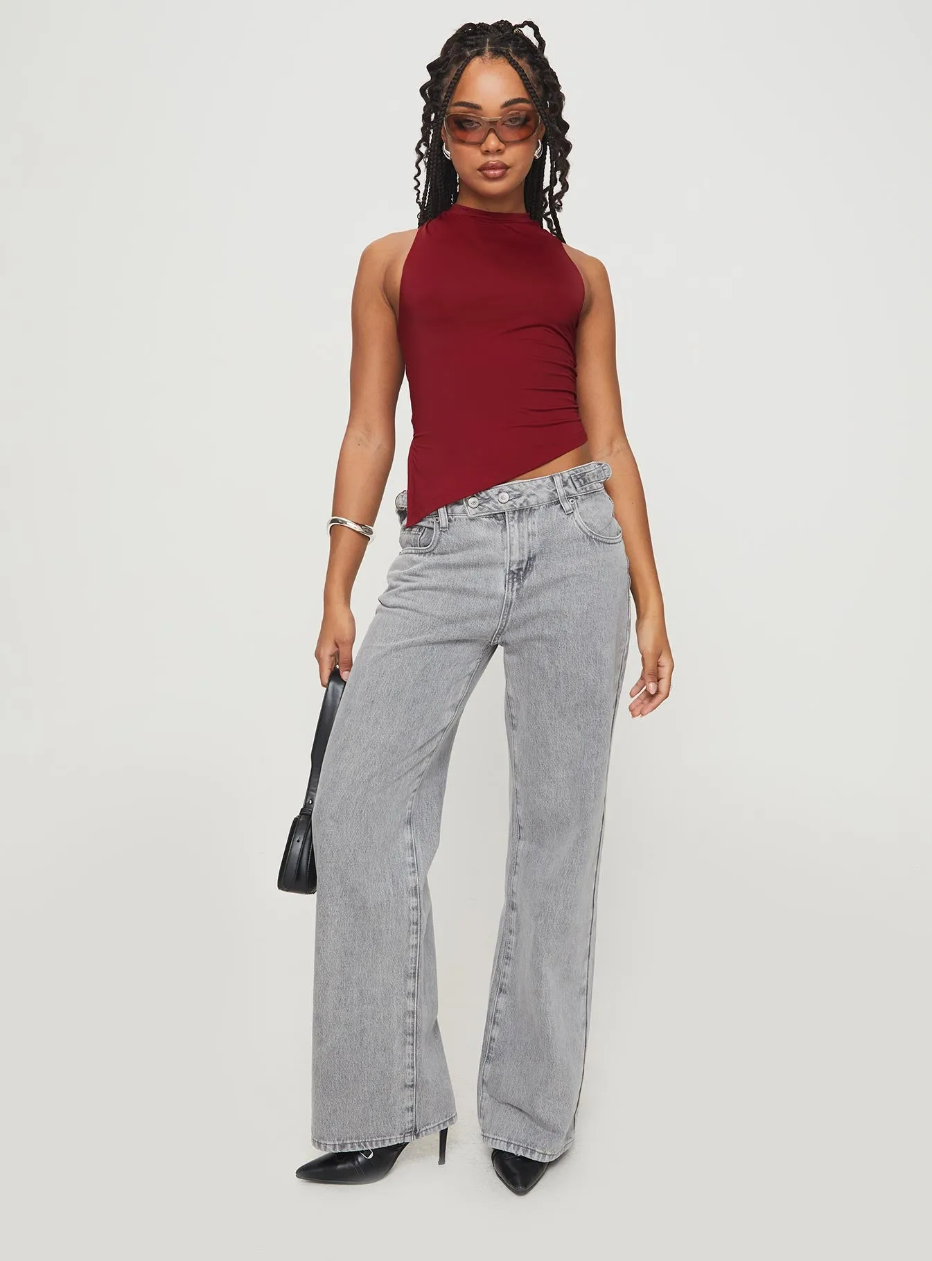 Till Next Time Top Burgundy sold by Princess Polly product image thumbnail 3