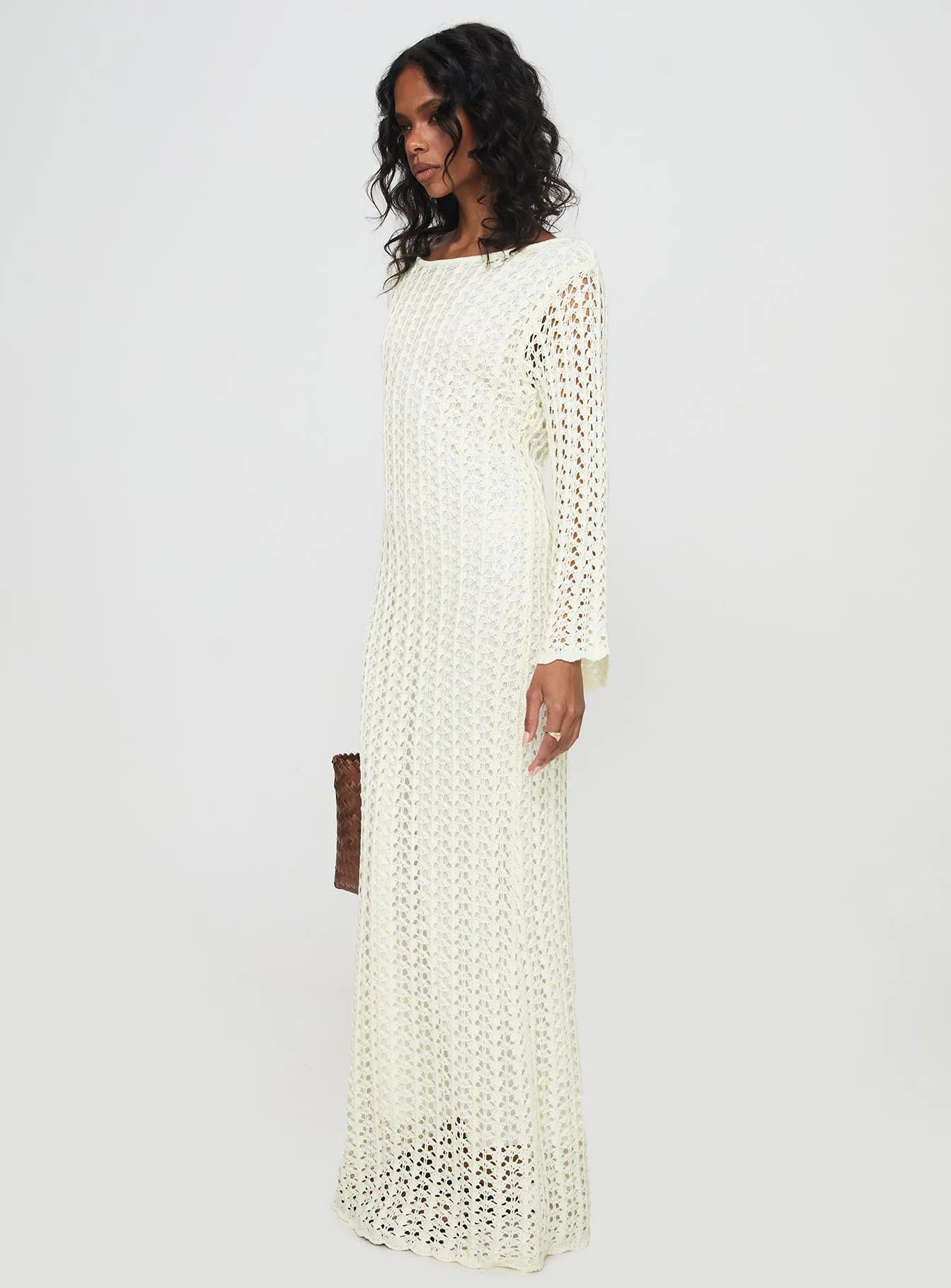 Westy Knit Maxi Dress Cream sold by Princess Polly product image thumbnail 4