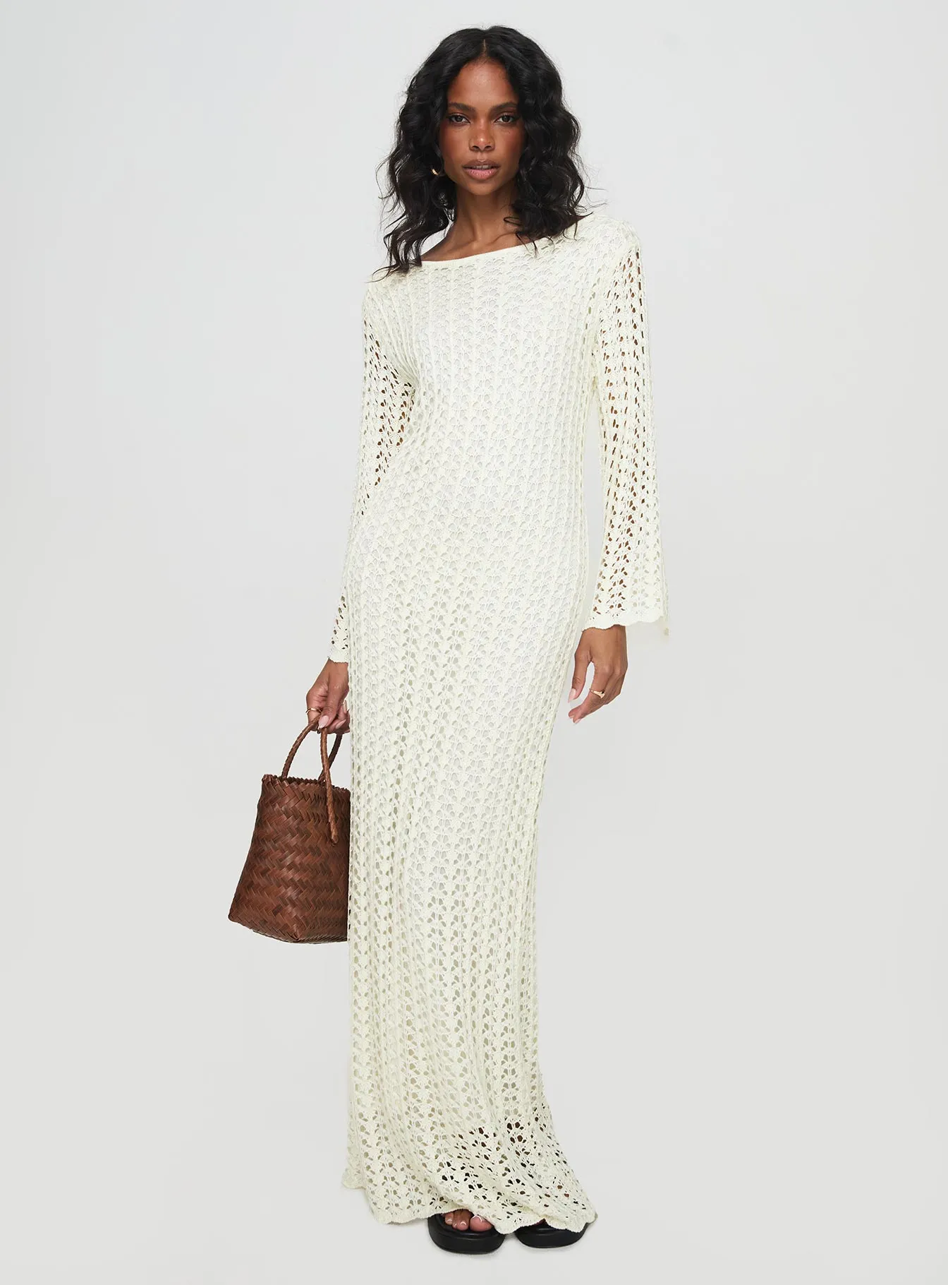 Westy Knit Maxi Dress Cream sold by Princess Polly product image thumbnail 3