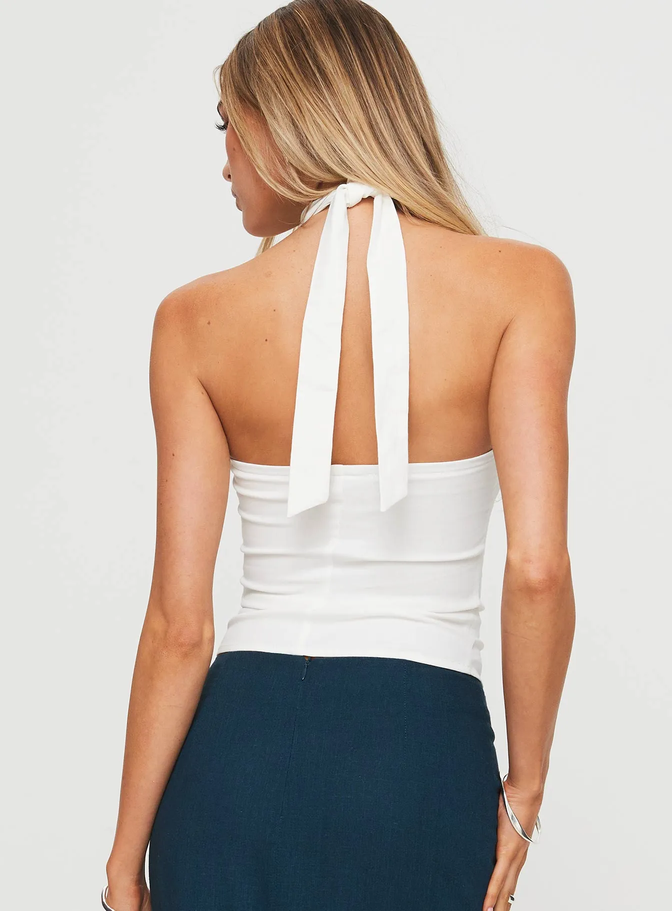 Merril Halter Top White sold by Princess Polly product image thumbnail 5