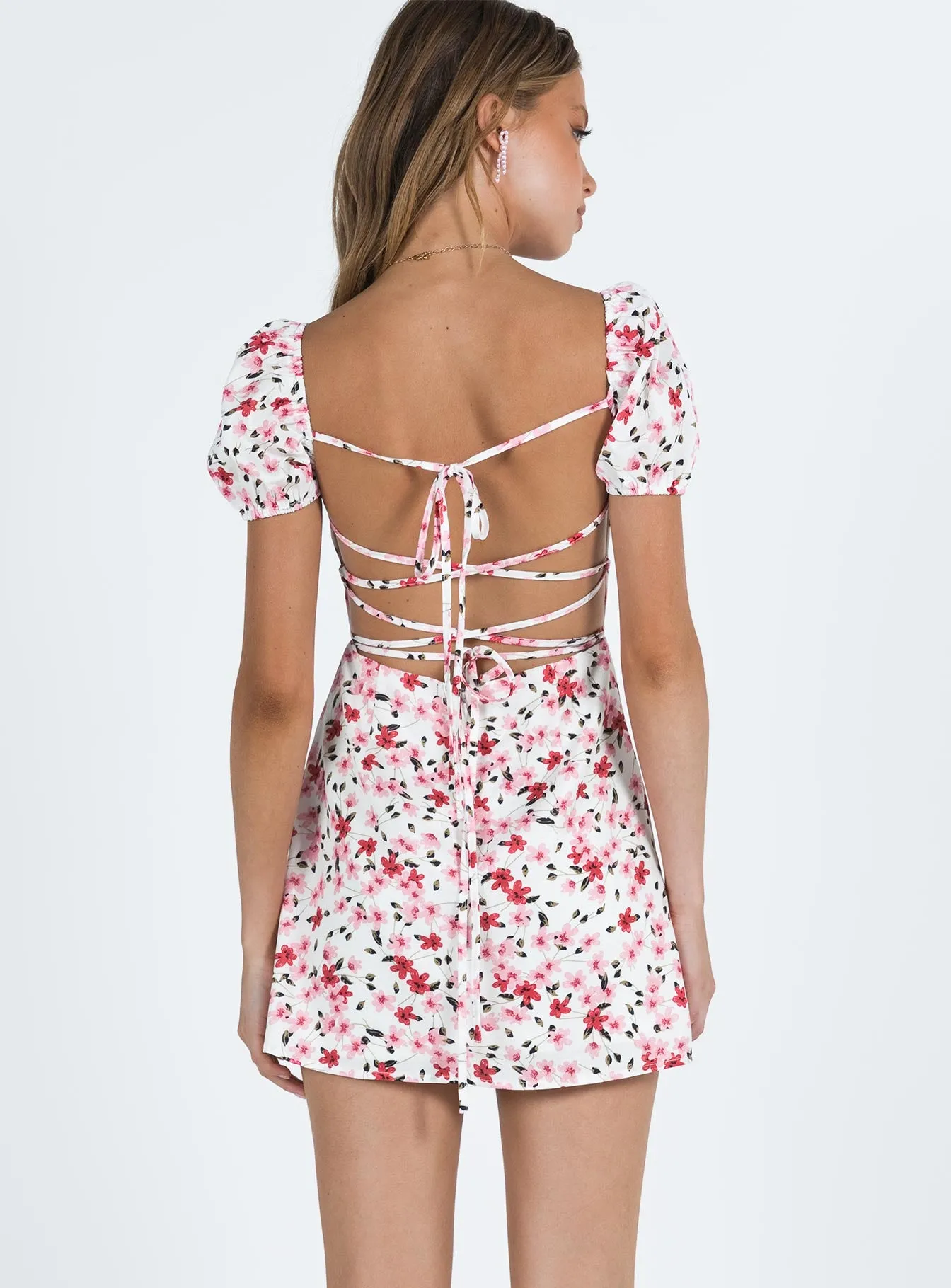 Havena Mini Dress White / Floral sold by Princess Polly product image thumbnail 5