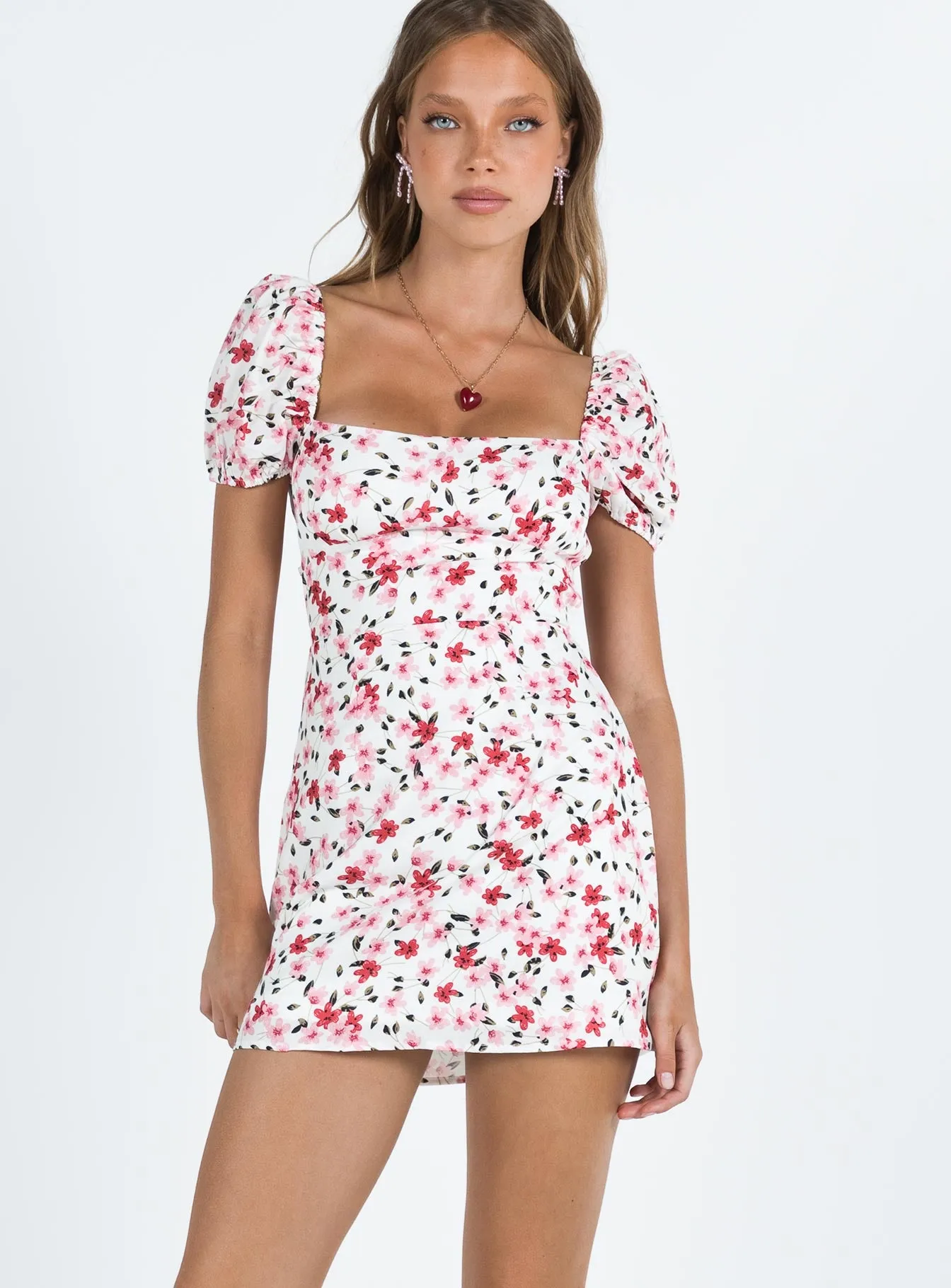 Havena Mini Dress White / Floral sold by Princess Polly product image thumbnail 2