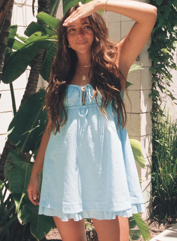 Empress Of Love Mini Dress Blue sold by Princess Polly