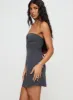 Gradwell Strapless Mini Dress Grey sold by Princess Polly