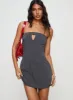 Gradwell Strapless Mini Dress Grey sold by Princess Polly