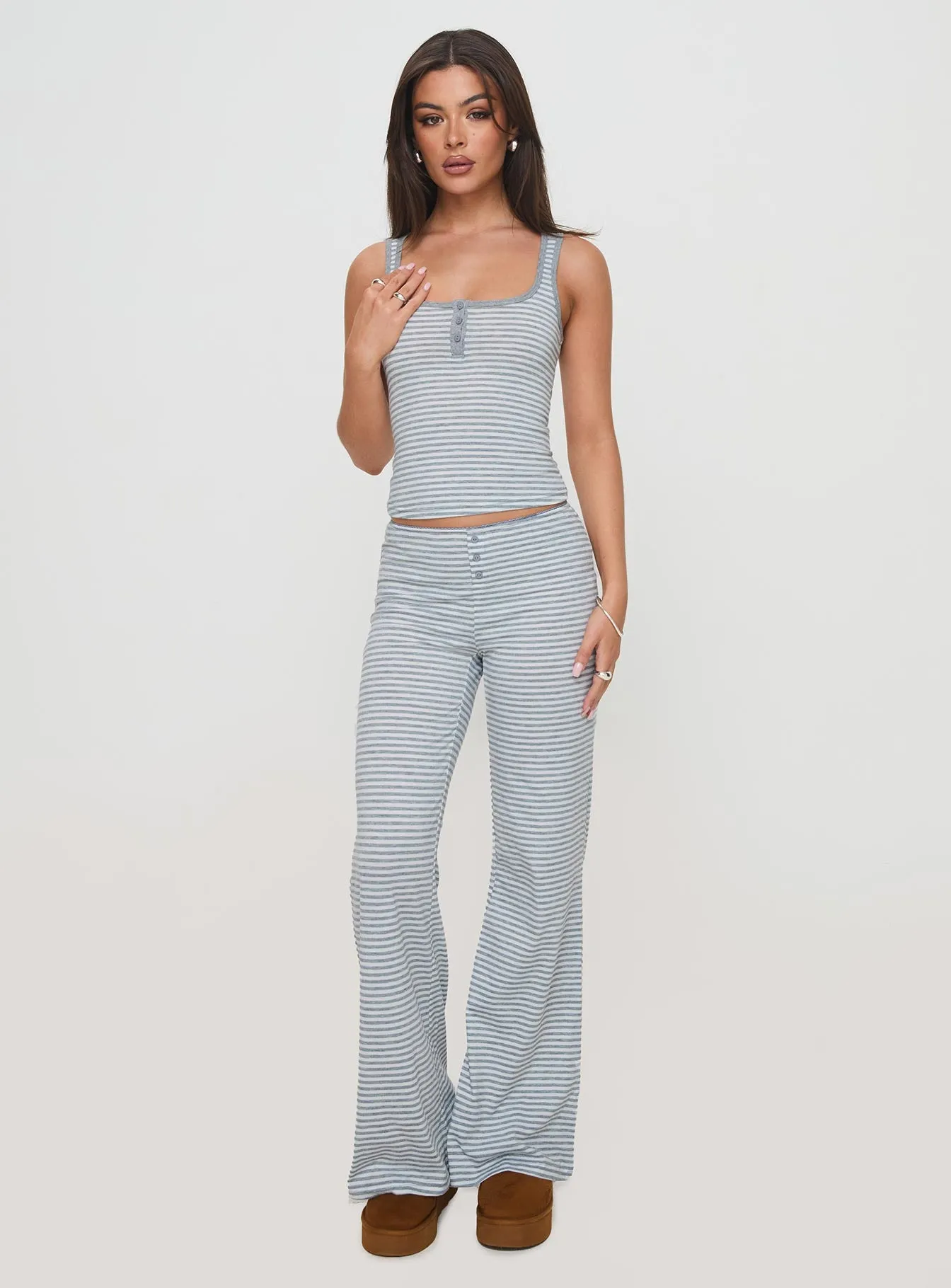 Waffles Stripe Sleep Set Multi sold by Princess Polly product image thumbnail 2