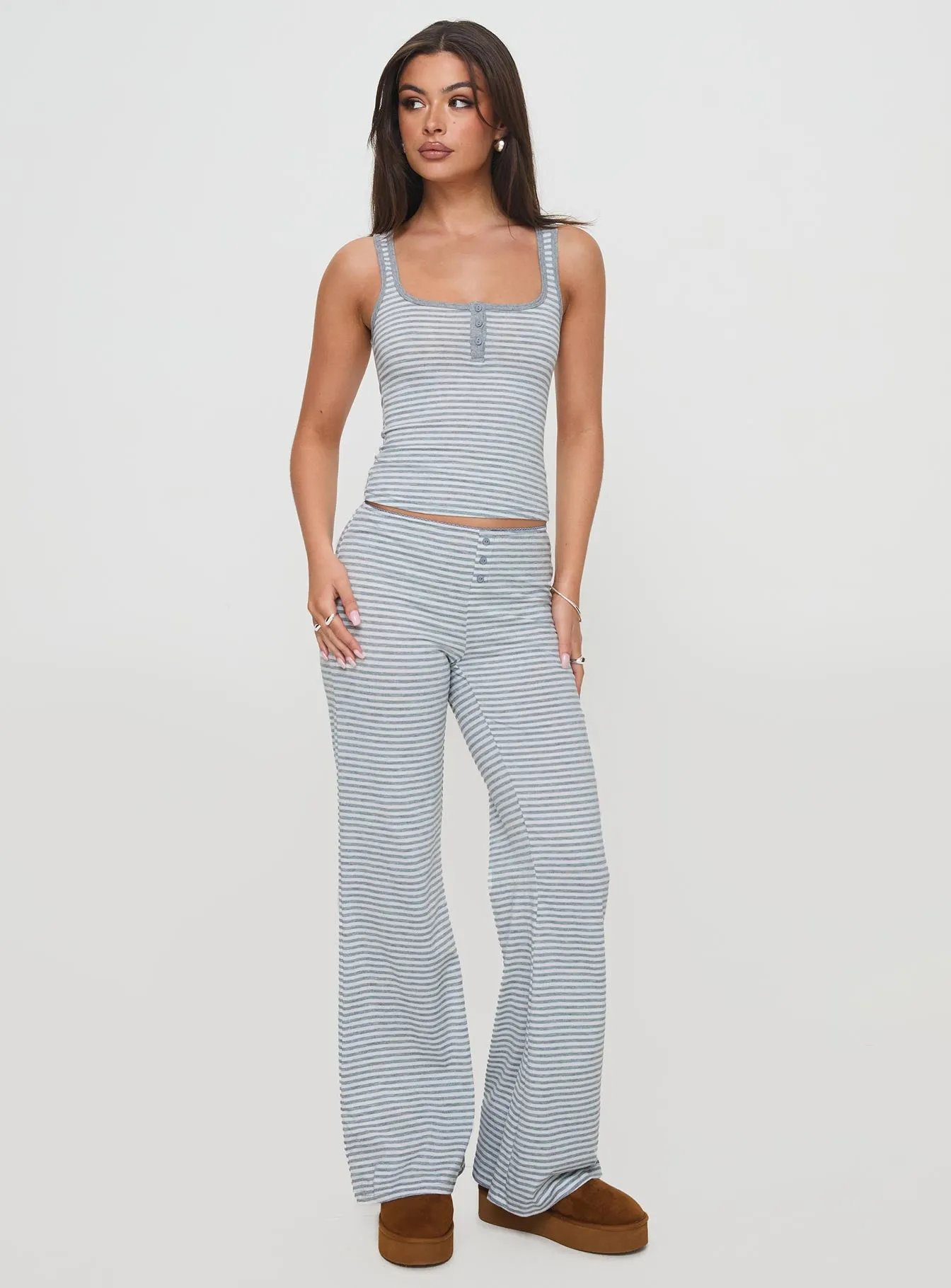 Waffles Stripe Sleep Set Multi sold by Princess Polly product image thumbnail 3