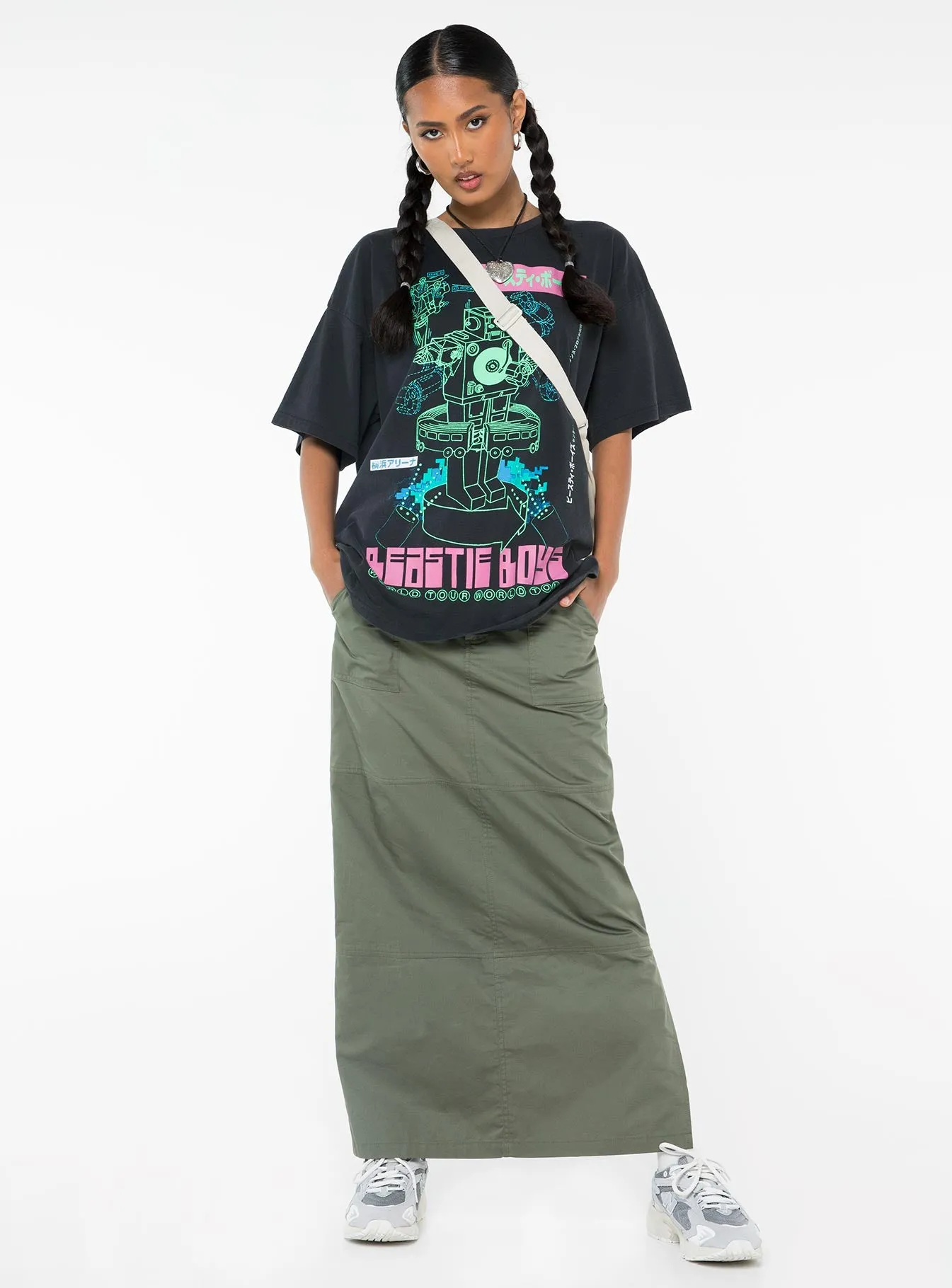 Beastie Boys World Tour Oversized Tee Black sold by Princess Polly product image thumbnail 3