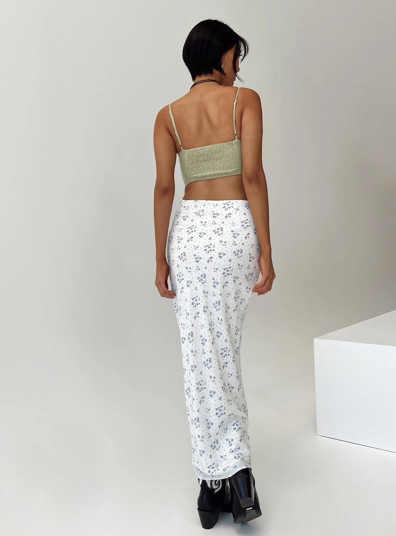 Hera Maxi Skirt White sold by Princess Polly product image thumbnail 5