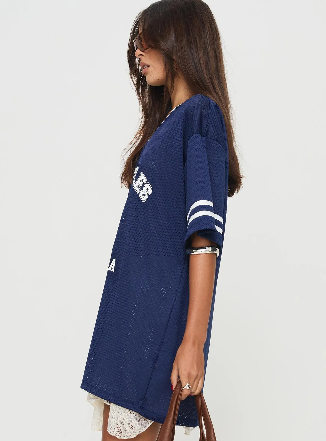 Michail Jersey Dress Navy sold by Princess Polly product image thumbnail 4