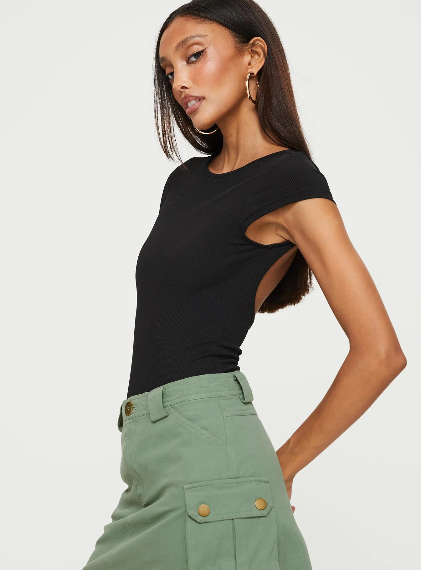 Solita Bodysuit Black sold by Princess Polly product image thumbnail 4