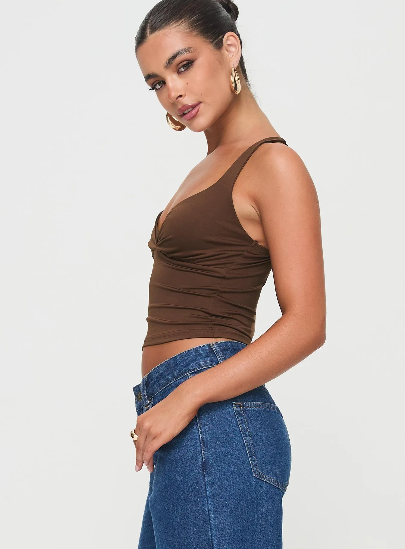 Wandella Tank Brown sold by Princess Polly product image thumbnail 4