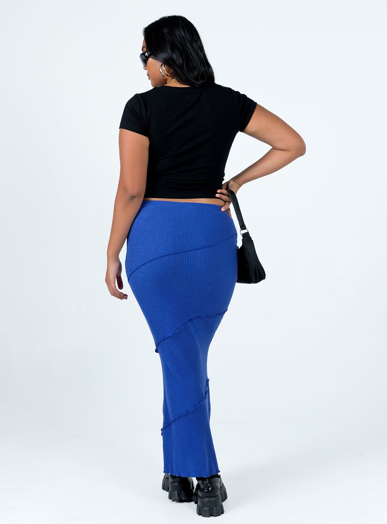 Oscar Maxi Skirt Cobalt Blue sold by Princess Polly product image thumbnail 5