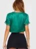Vintage Tie Up Top Green sold by Princess Polly