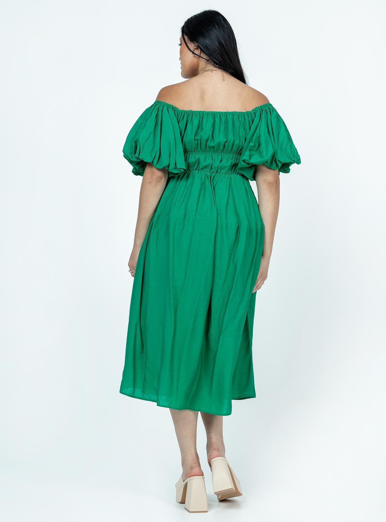 Neri Midi Dress Green sold by Princess Polly product image thumbnail 4