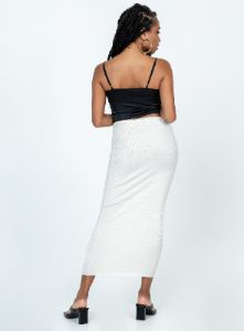The Samma Midi Skirt White sold by Princess Polly