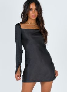 Star Power Mini Dress Black sold by Princess Polly