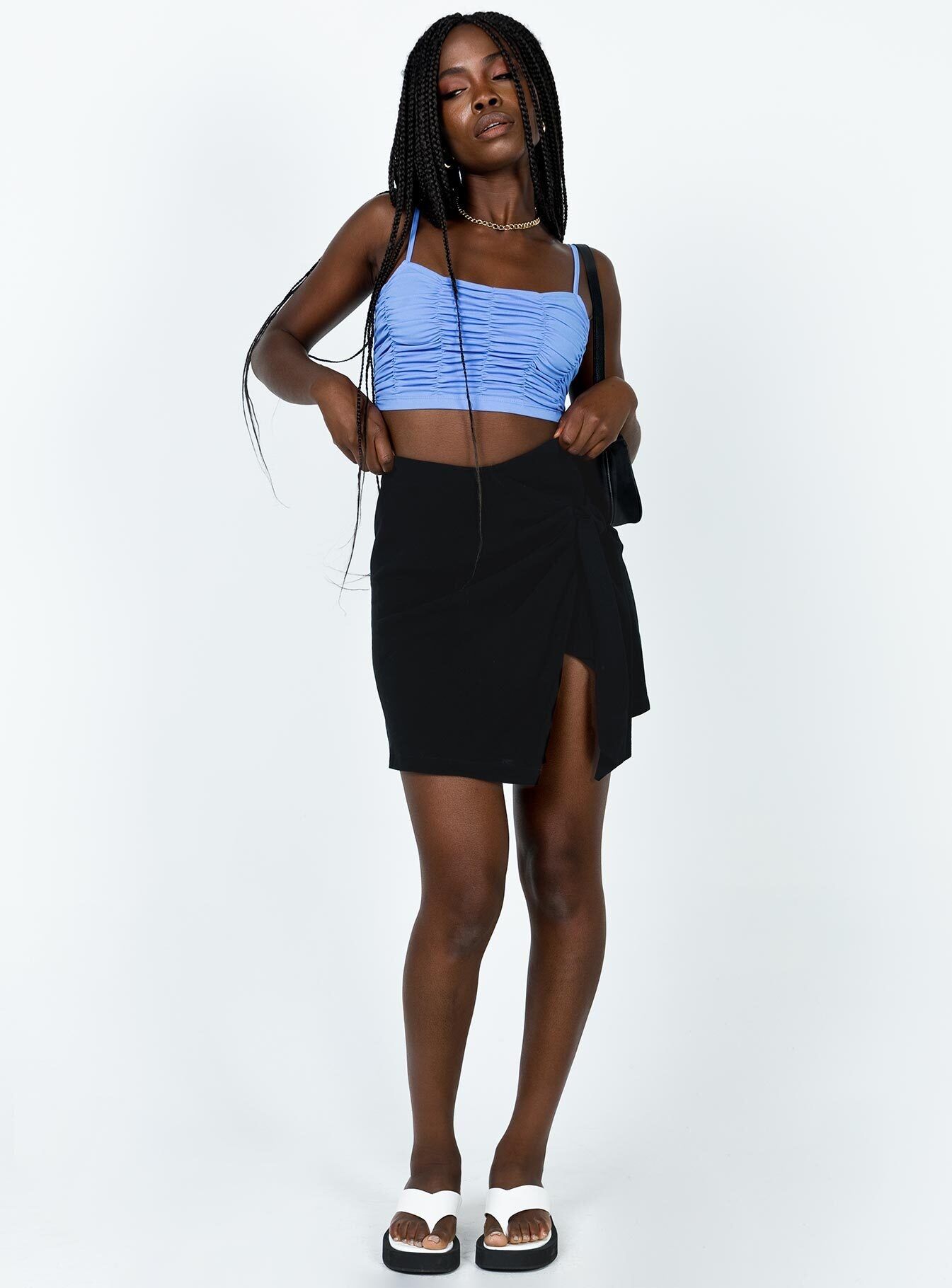 Panell Mini Skirt Black sold by Princess Polly product image thumbnail 2