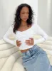 Karan Long Sleeve Top White sold by Princess Polly