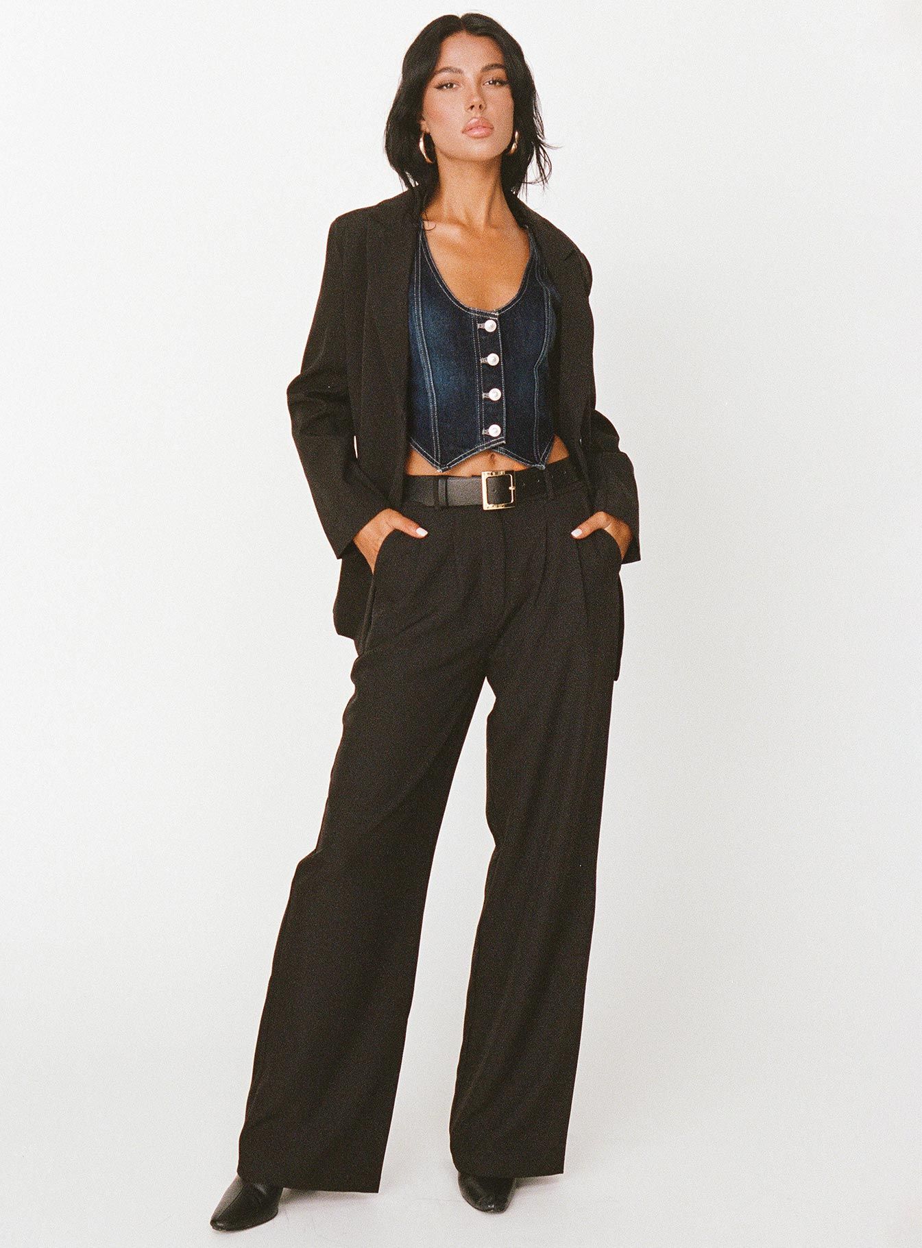 Archer Pants Black Lower Impact sold by Princess Polly