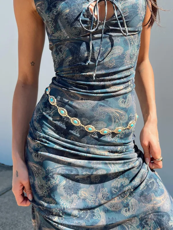 Rameka Chain Belt Gold sold by Princess Polly