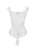 Francia Frill Top White sold by Princess Polly