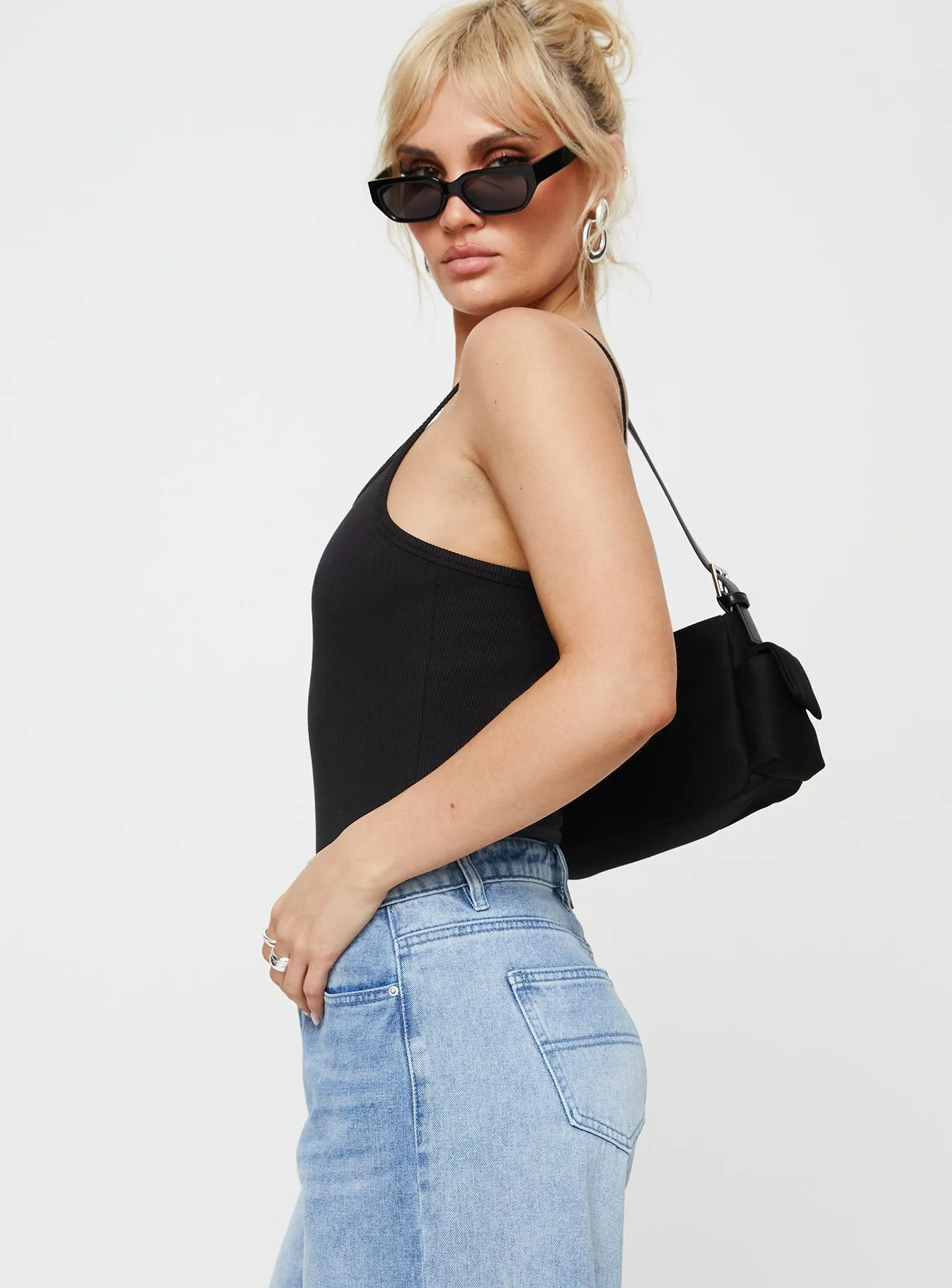 Prida Scoop Neck Bodysuit Black sold by Princess Polly product image thumbnail 4