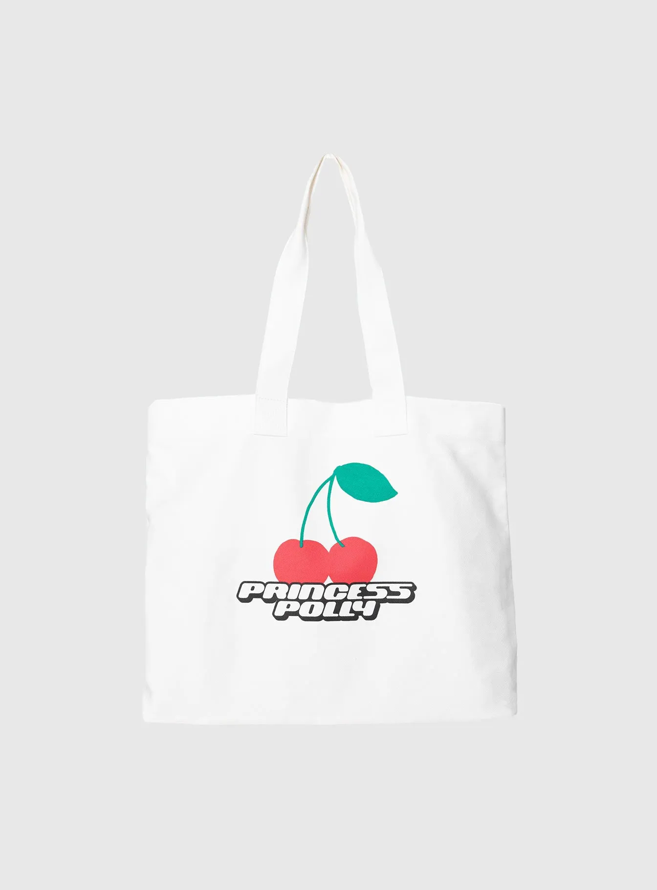 Princess Polly Tote Bag Cherry / White sold by Princess Polly product image thumbnail 2