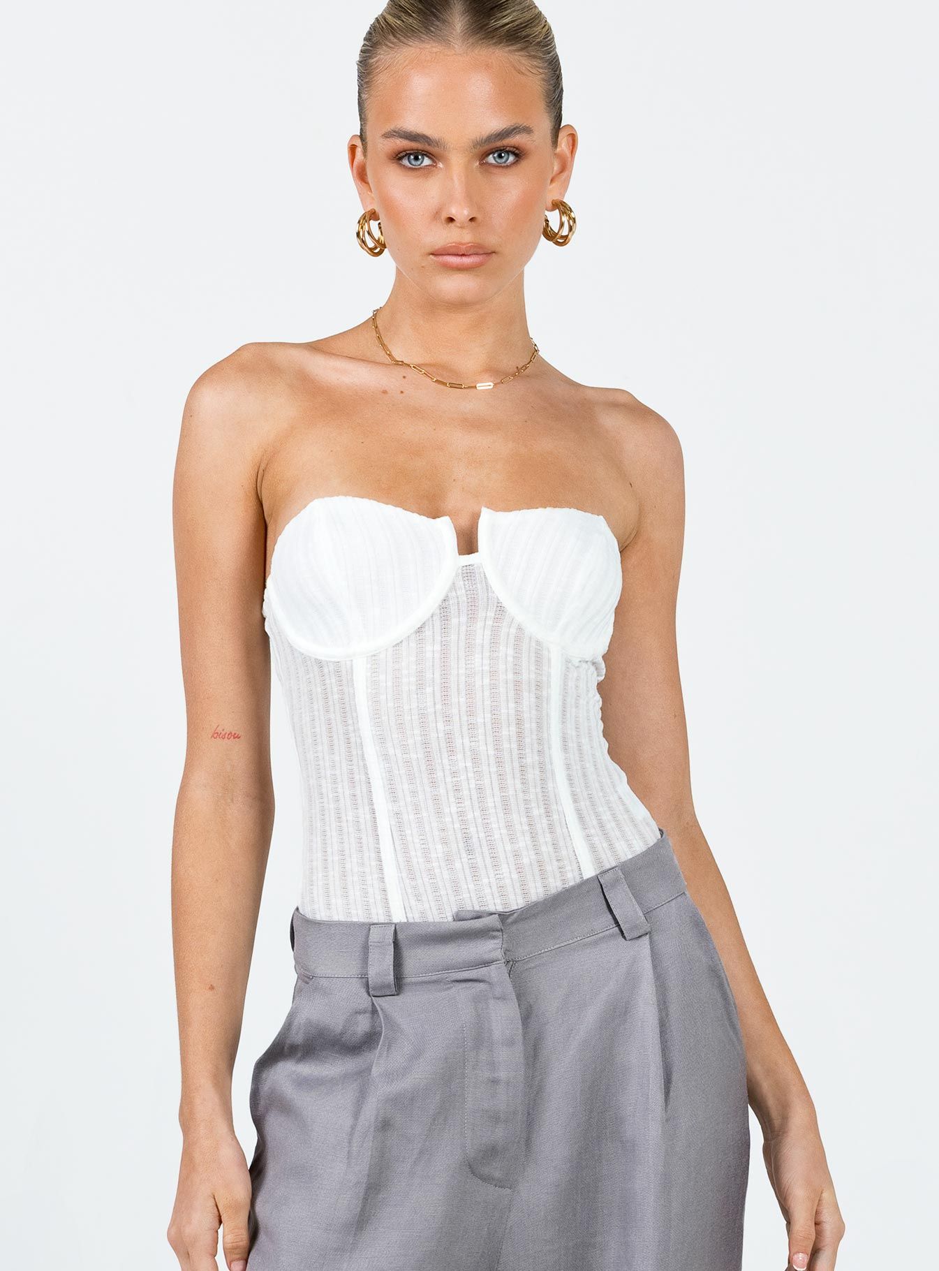 Jacques Bodysuit Ivory sold by Princess Polly product image thumbnail 2