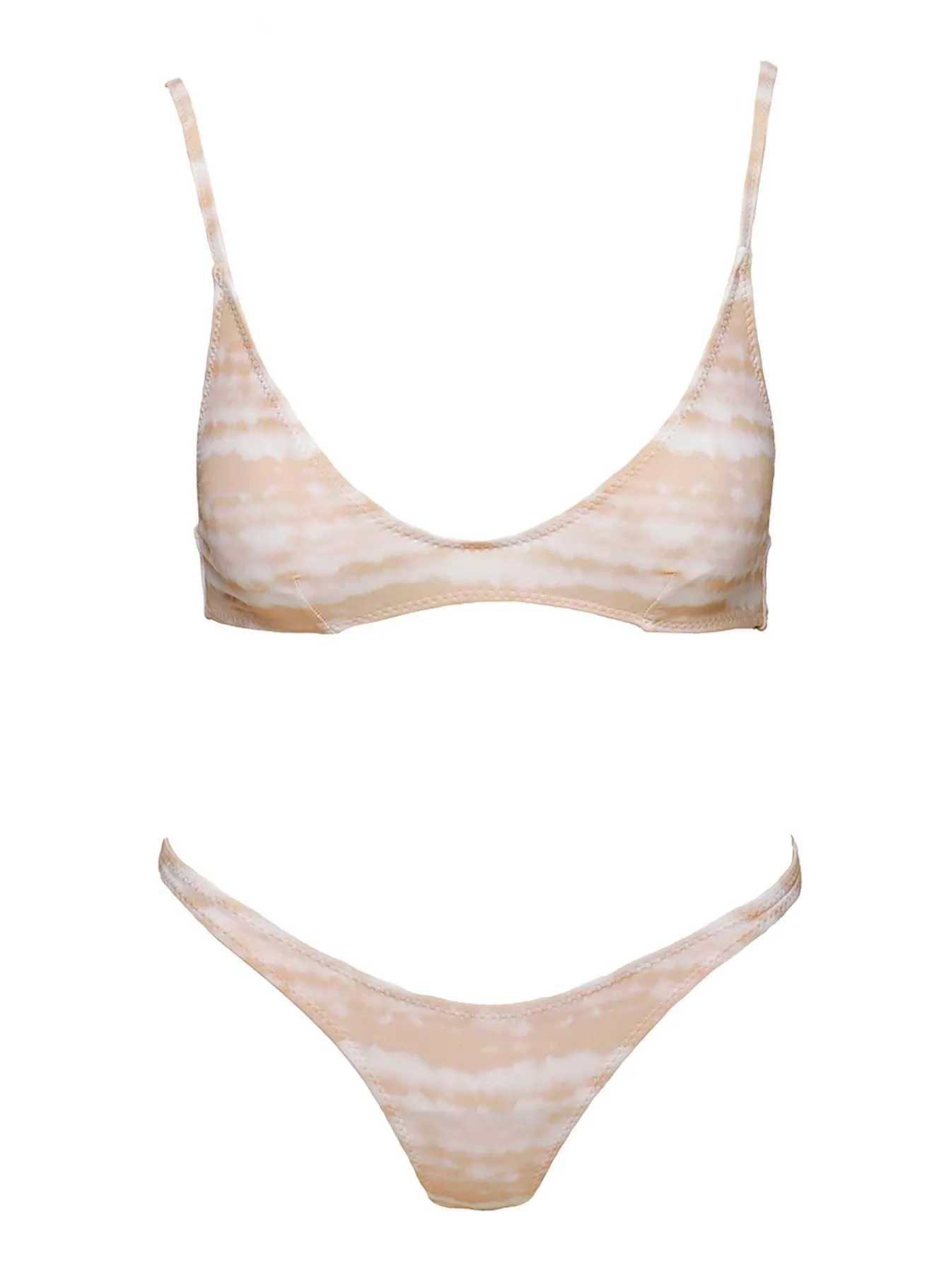 Juliette Bikini Top Beige Tie Dye sold by Princess Polly product image thumbnail 5