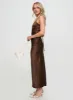 Kammie Maxi Dress Choc sold by Princess Polly