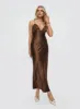 Kammie Maxi Dress Choc sold by Princess Polly