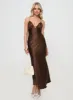 Kammie Maxi Dress Choc sold by Princess Polly