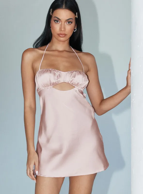 Hansen Mini Dress Pink sold by Princess Polly