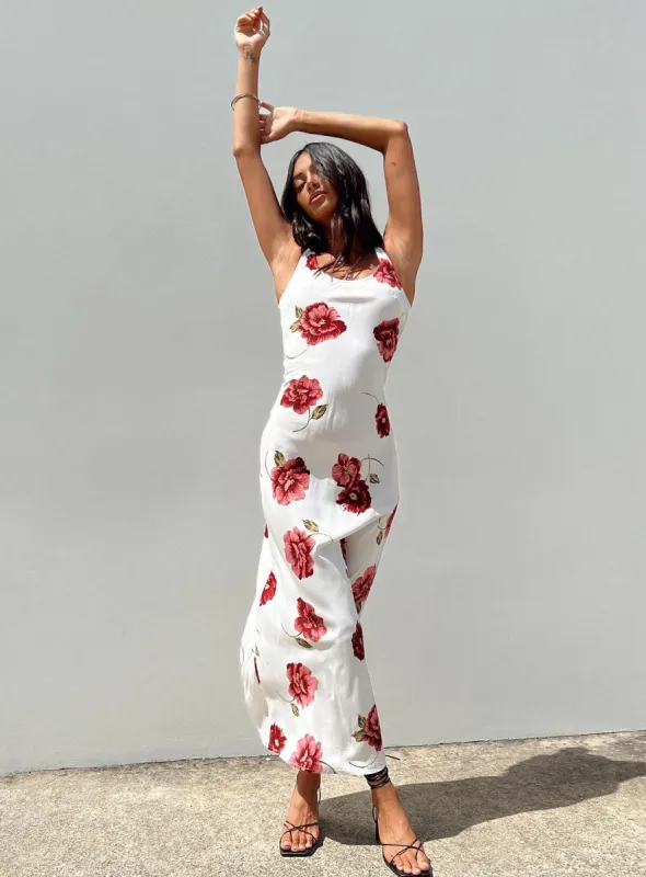 Malina Maxi Dress Red Multi sold by Princess Polly