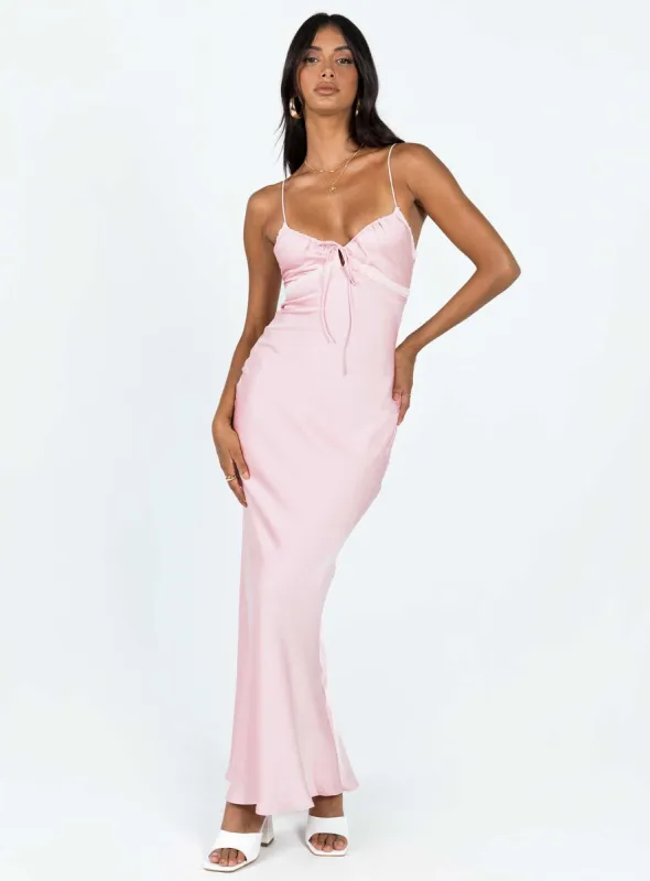 Emily Maxi Dress Pink sold by Princess Polly