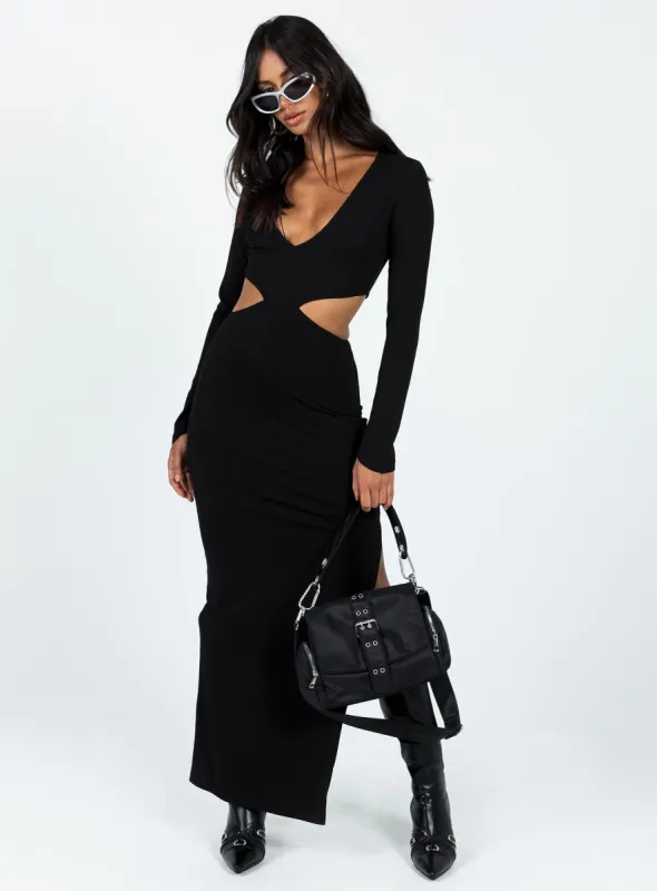 Ayda Maxi Dress Black sold by Princess Polly