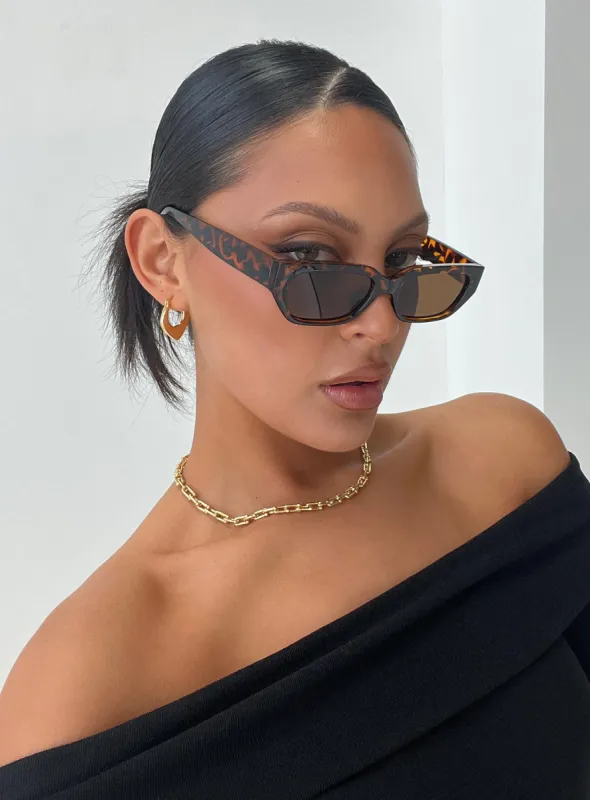 Winnick Sunglasses Tort sold by Princess Polly