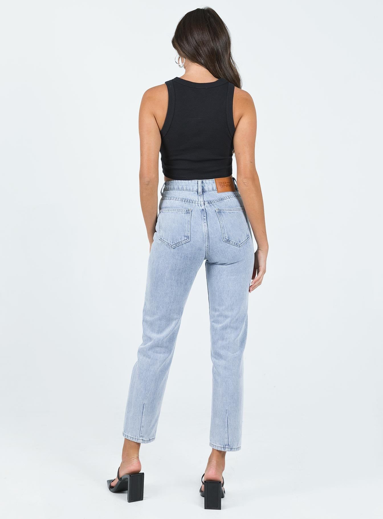 Curzon Mom Jeans Denim sold by Princess Polly product image thumbnail 4