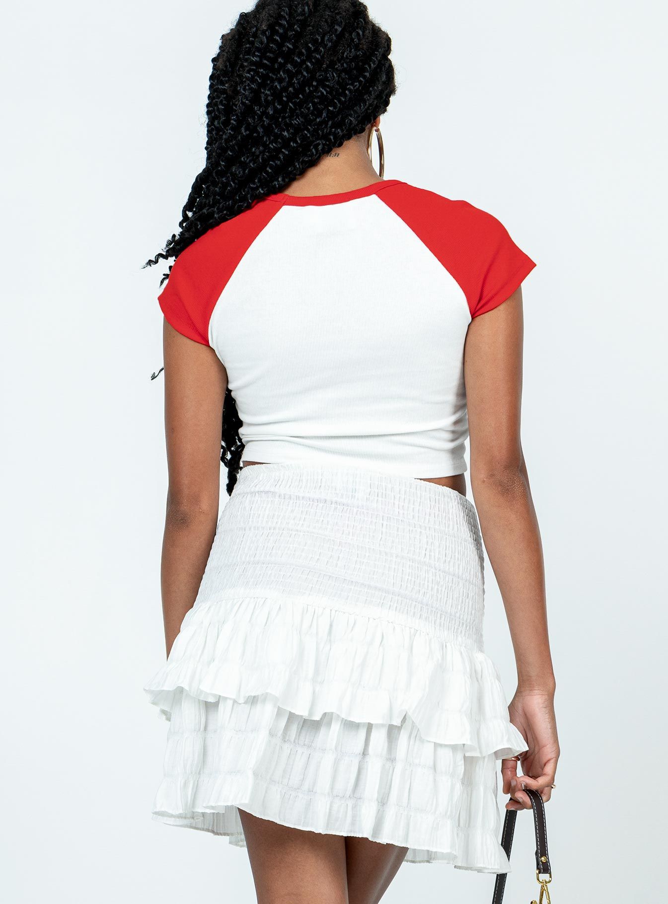 Cailyn Mini Skirt White sold by Princess Polly product image thumbnail 5