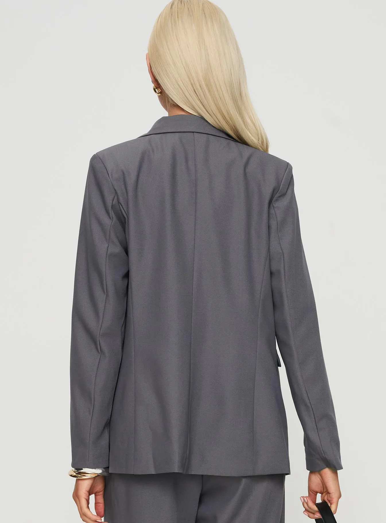 Relaxed Blazer Charcoal sold by Princess Polly product image thumbnail 5