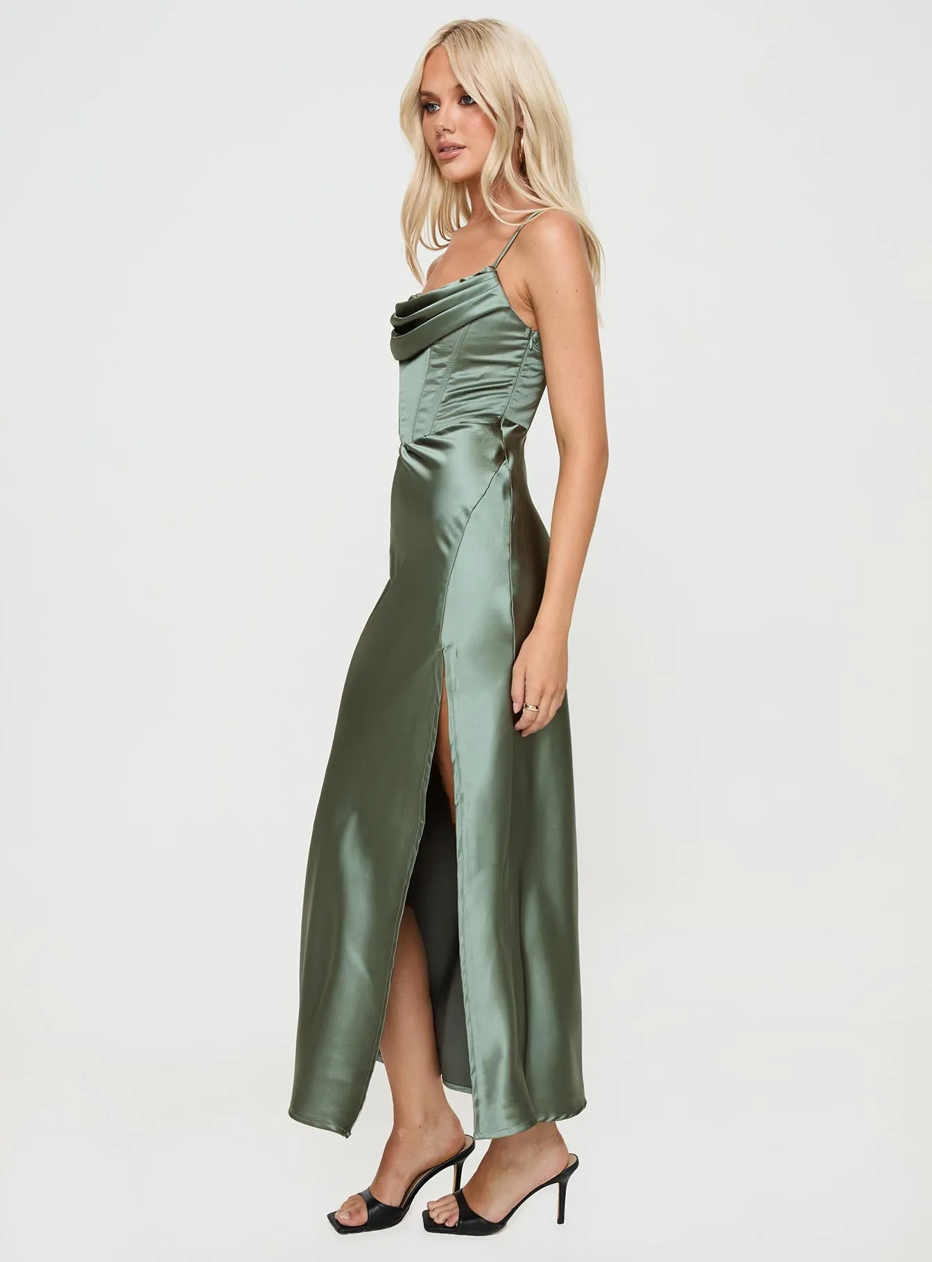 Marchand Maxi Dress Green sold by Princess Polly product image thumbnail 4
