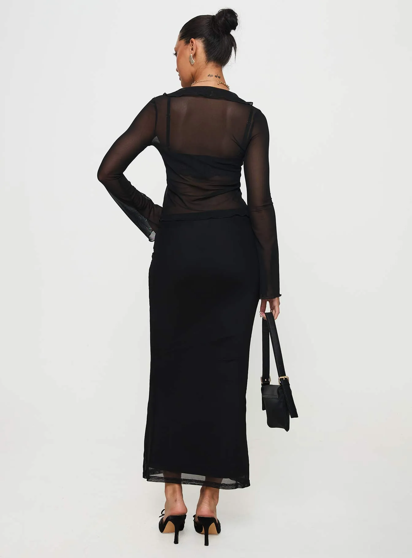 Colombo Maxi Skirt Black sold by Princess Polly product image thumbnail 5